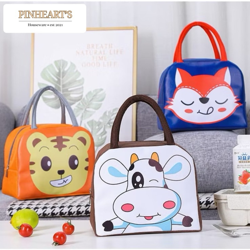 TAS BEKAL MAKANAN KARAKTER TAS TEMPAT MAKAN PENDINGIN PORTABEL LUNCH BAG TAS BONTOT ANAK SEKOLAH