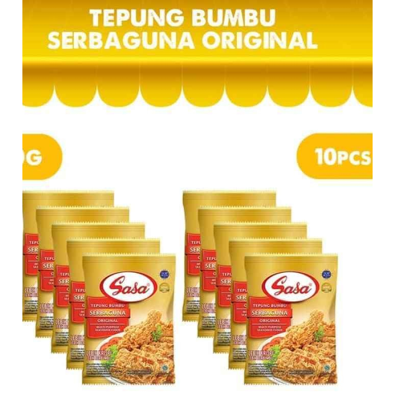 

Tepung Bumbu Serbaguna SASA Original 90gr isi 10 pcs / Bervitamin & Berminaral
