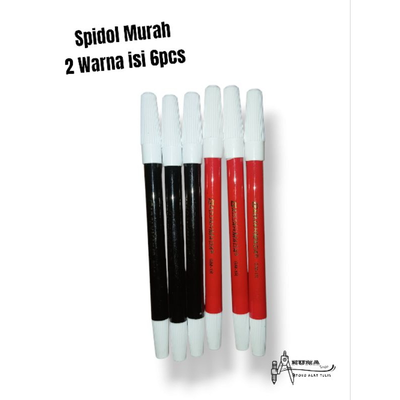 

SPIDOL 2 WARNA ISI 6 PCS GROSIR MURAH