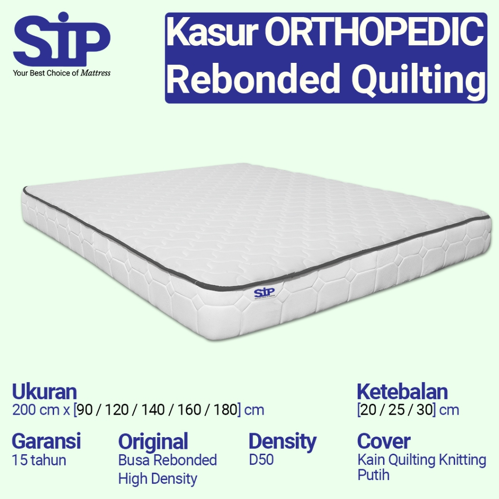 Kasur Busa Rebonded /Orthopedic Density Tinggi (KHUSUS JABODETABEK)