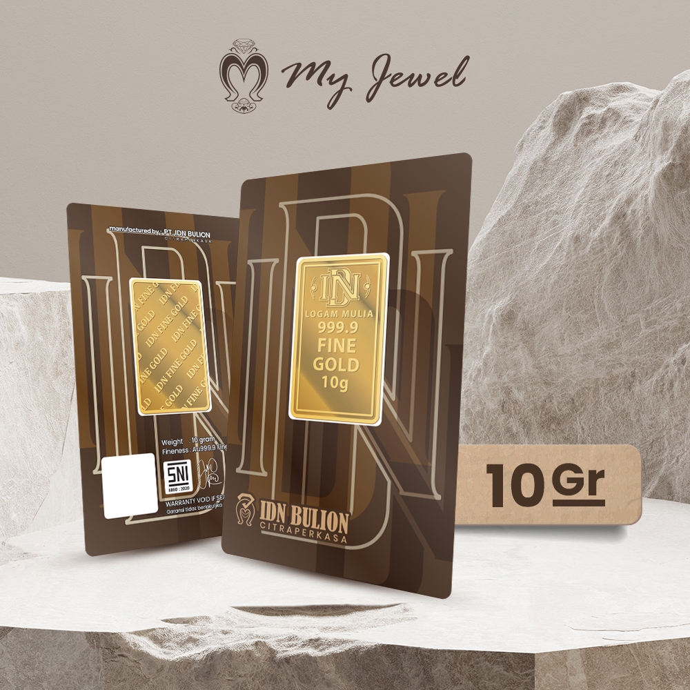 IDN Bulion Logam Mulia Keping Emas [10 g/ 999.9‰ Fine Gold Certificate]