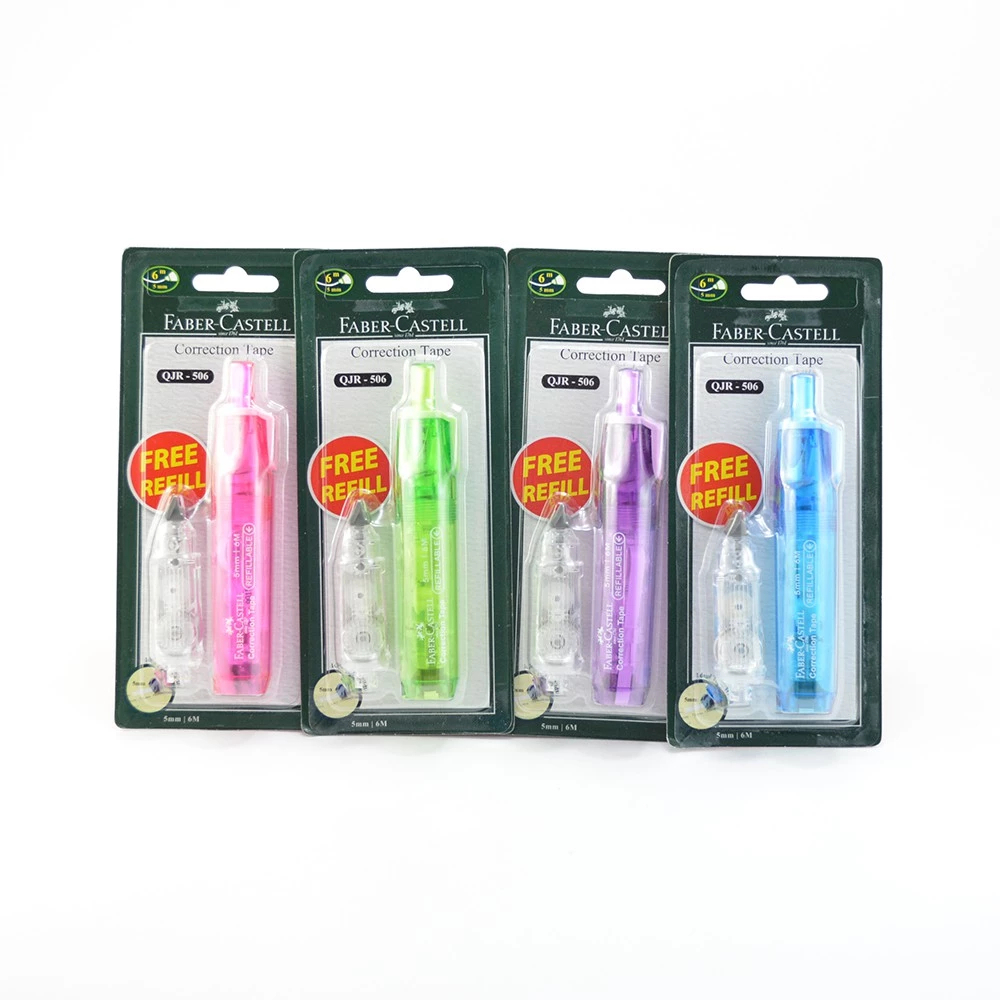

Faber-Castell Correction Tape QJR-506 Barrel Blue + 1 Refill (169454R)