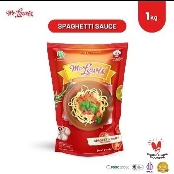 

MC LEWIS SPAGETTI BOLOGNESE SAUCE 1 KG