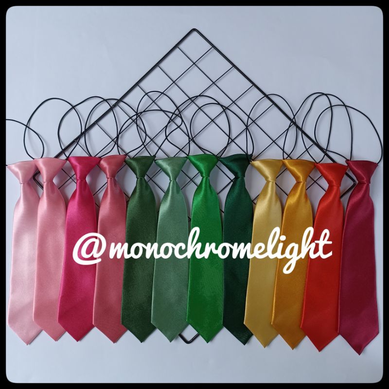 Dasi Panjang Anak Polos Hitam Gold Gold Muda Navy Merah Murah Berkualitas