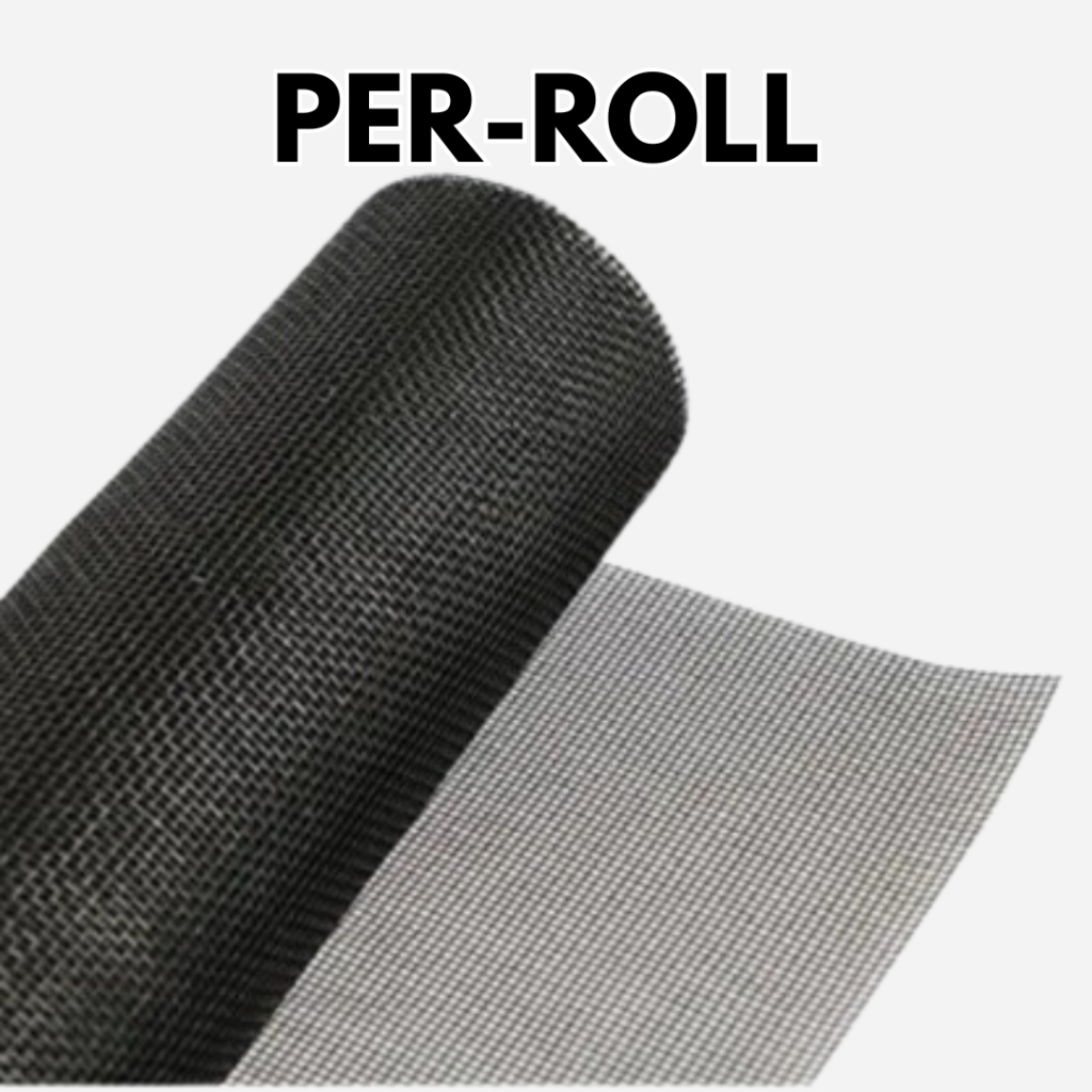 PER-ROLL Kawat Nyamuk Nylon Hitam Insect Net jaring Jendela Kain Strimin Kasa Anti Serangga Ventilas