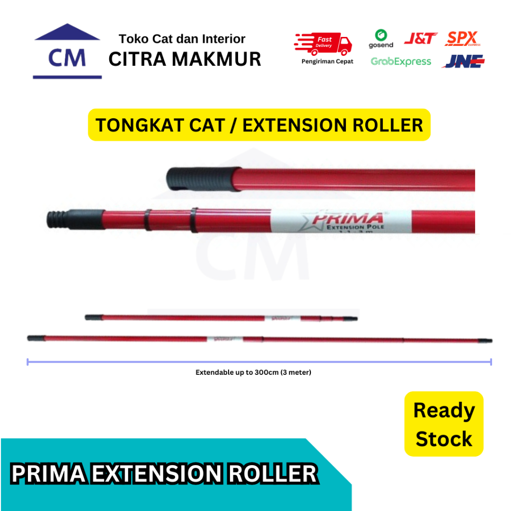 Tongkat Cat / Extension Rol / Extension Roller Cat / Satang Cat PRIMA - up to 3 meter