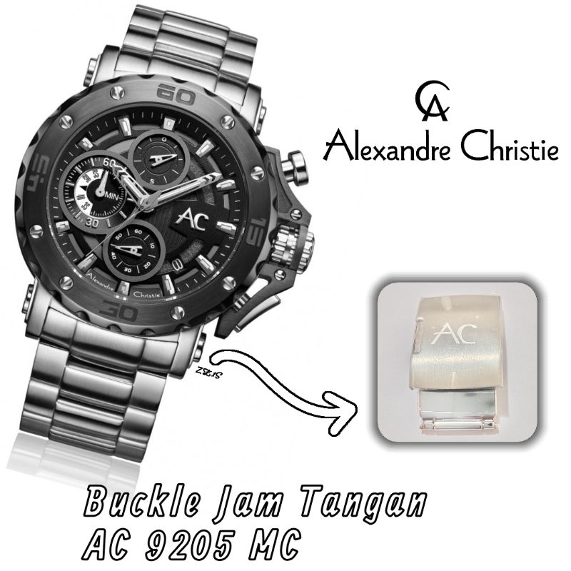 Buckle/Ceklikan Jam Tangan Alexandre Christie AC 9205 MC Original