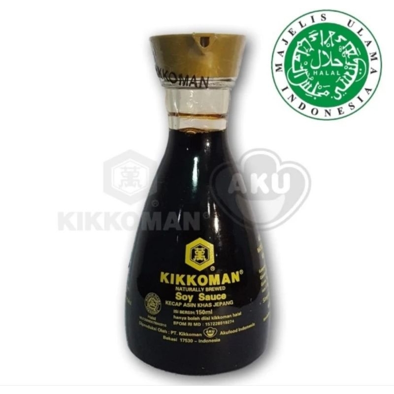 

kikkoman soy dispenser shoyu sauce kecap Asin khas jepang halal 150 ml