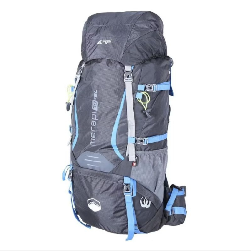 Tas Gunung Carrier Merapi 70+5L Dapat Rain Cover Original Arei Outdoorgear