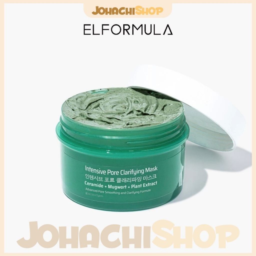 ELFORMULA Intensive Pore Clarifying Mugwort Mask - Clay Mask Mud Mask Acne Pembersih Pori-pori Pores