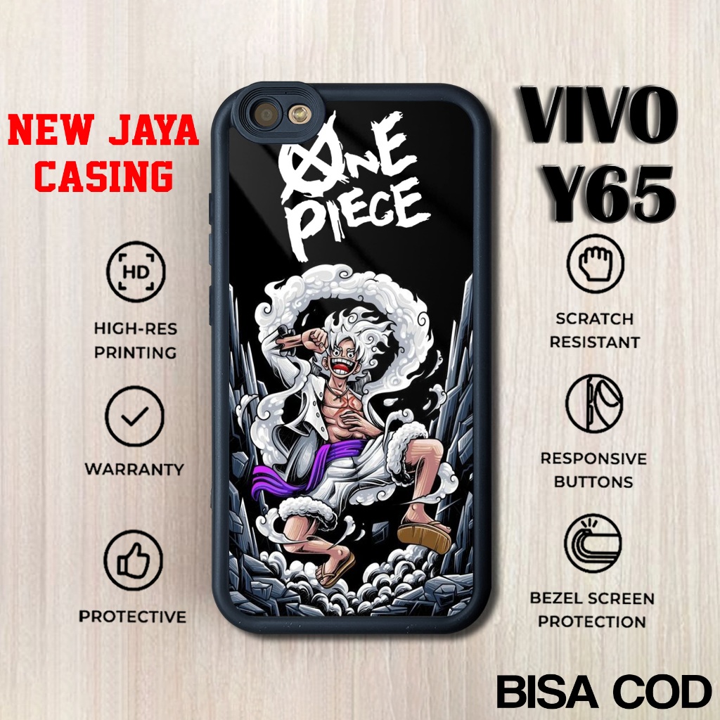 Case Vivo Y65 Terbaru Luffy Gear 5 Hardcase Softcase Glossy Casing Vivo Y65 Terlaris Premium