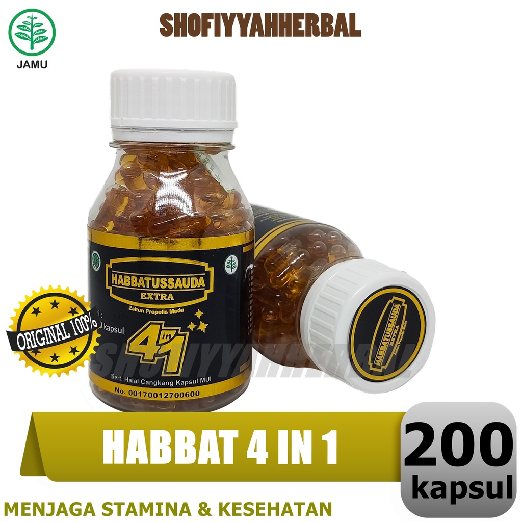 Habbatussauda zaitun propolis Trigona 4 in 1 200 kpl