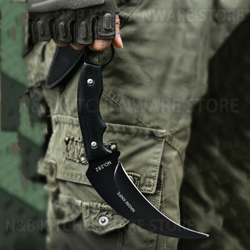 Pisau Koleksi Peralatan Perlengkapan Survival Pisau Pertahanan Diri Karambit CS GO