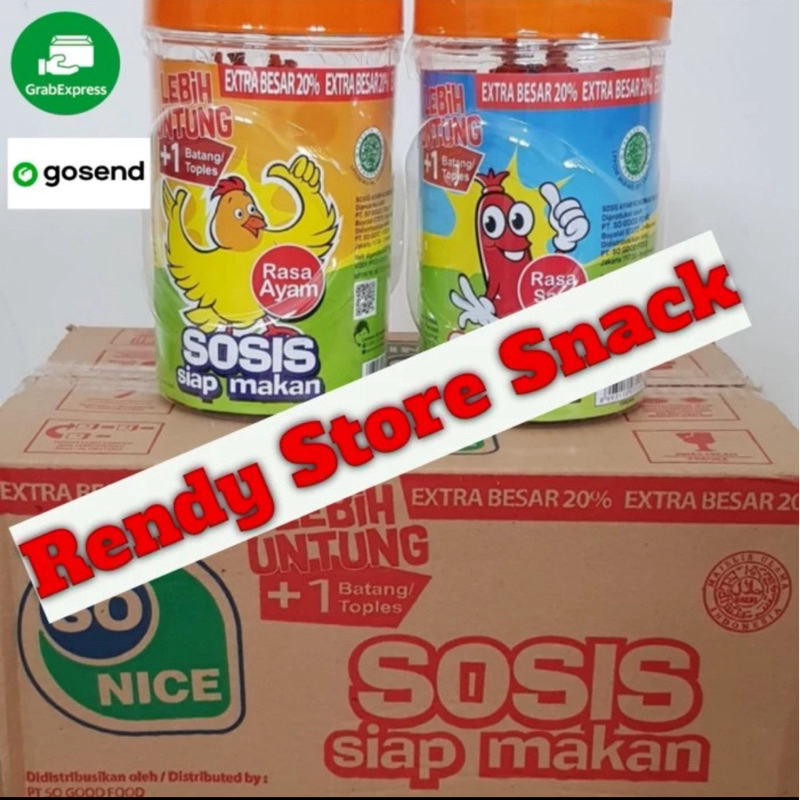 

Sosis so nice toples rasa ayam dan sapi 25pcs/21gr