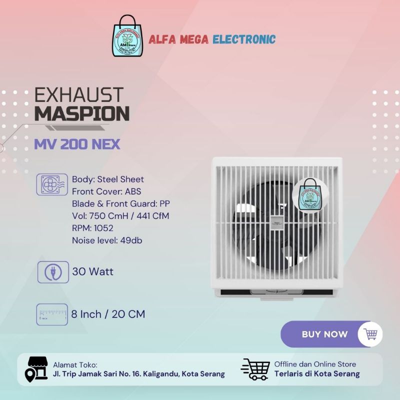 Exhaust Fan Maspion MV 200 NEX