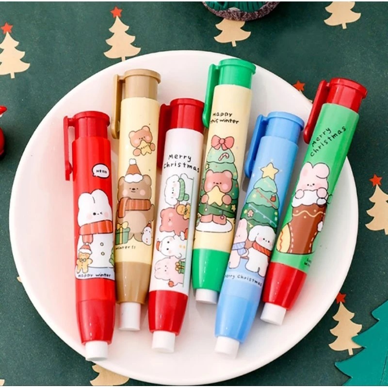 

DY PACK CUTE ERASE KARAKTER KARTUN CHRISTMAS / KARTUN SANRIO / PENGHAPUS LIPSTIK LUCU