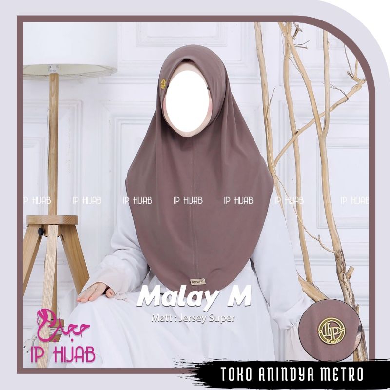 Hijab Instan / Jilbab Instan / Bergo IP Hijab Malay M
