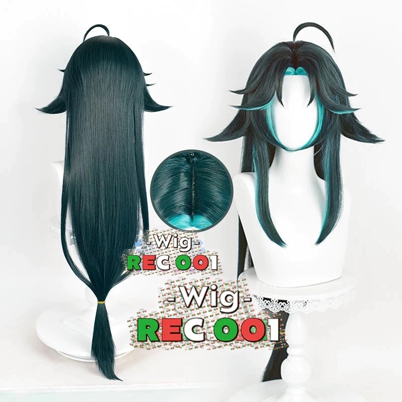 M Wig Xiao Cosplay Genshin Impact Orang Dewasa/Anak-Anak Dapat Menggunakannya