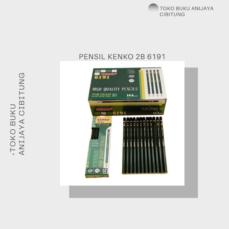

PENSIL TULIS UNTUK UJIAN 2B MERK KENKO 6191