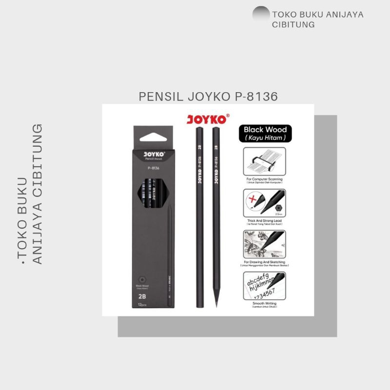

PENSIL JOYKO 2B P-8136 / PENSIL BERKUALITAS