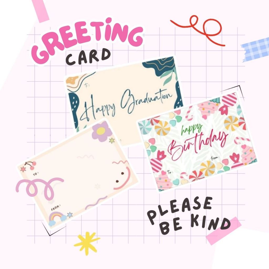 

Kartu Ucapan Greeting Card Gift Card Happy Birthday Kartu Ucapan Graduation Thank You Card