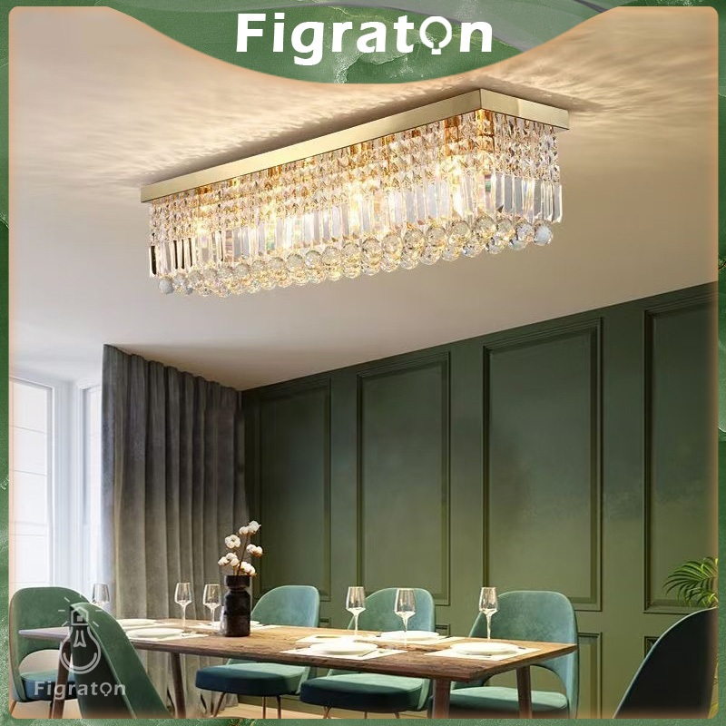 Lampu Gantung kristal Chandelier 50cm mewah K9 3 warna Lampu Ruang tamu/Ruang Makan/MiniBar FIGH