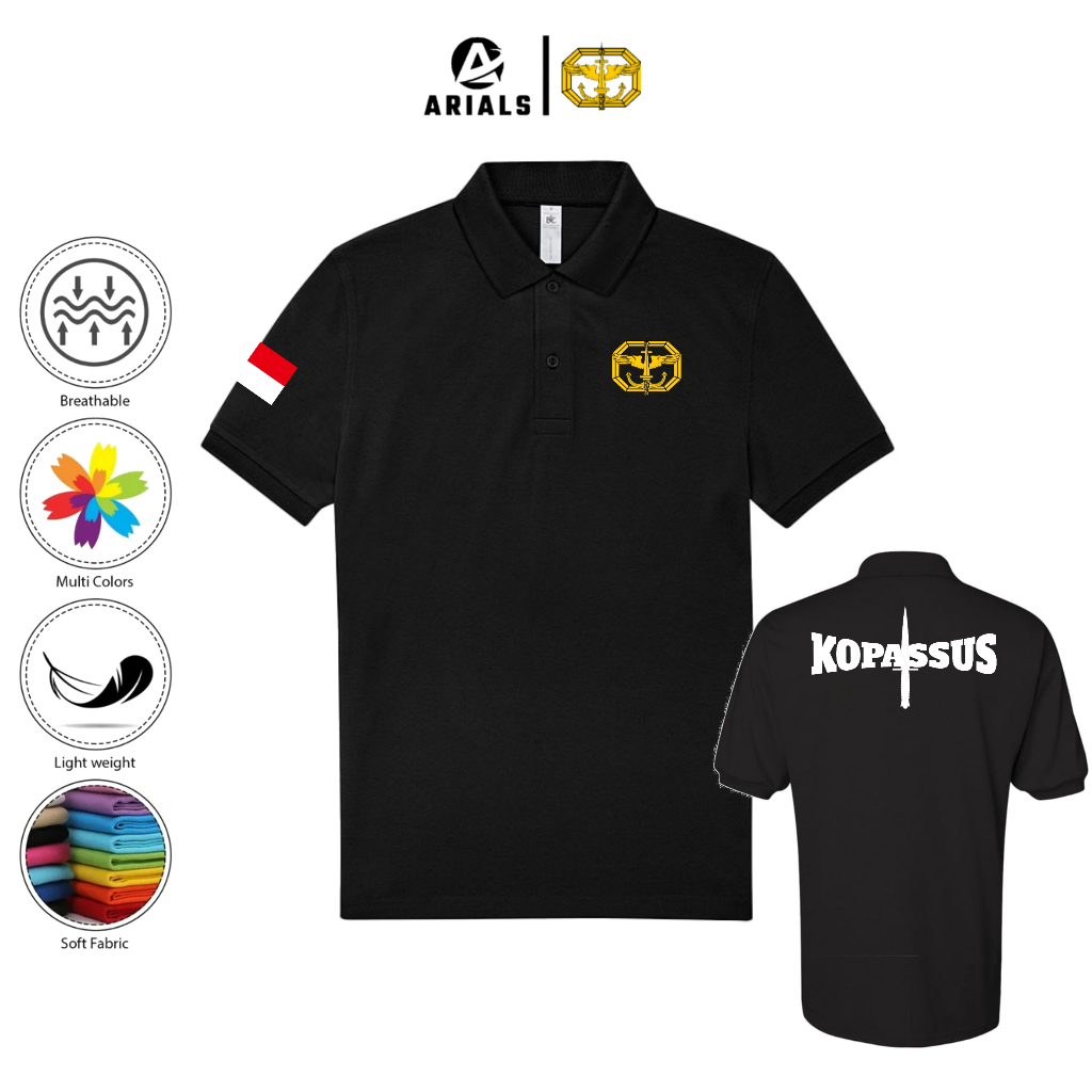 Arials Polo shirt Baju Kaos Kerah KOPASSUS Indonesia