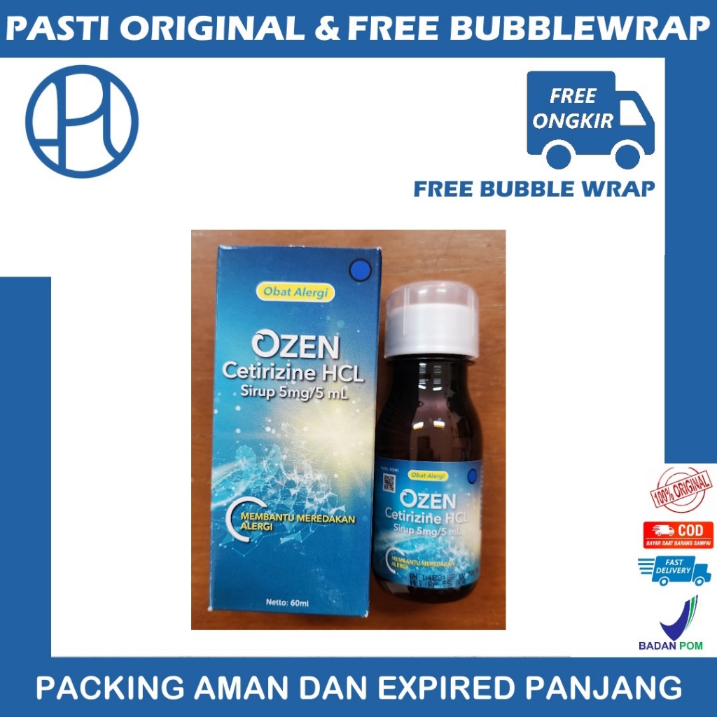 OZEN SYRUP ISI 60 ML BOTOL OBAT ALERGI