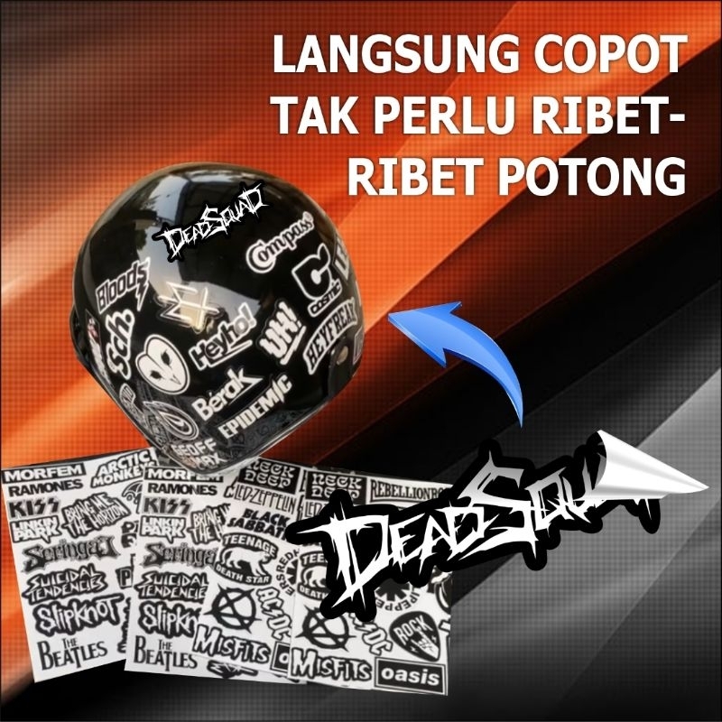 

stiker cutting band metal