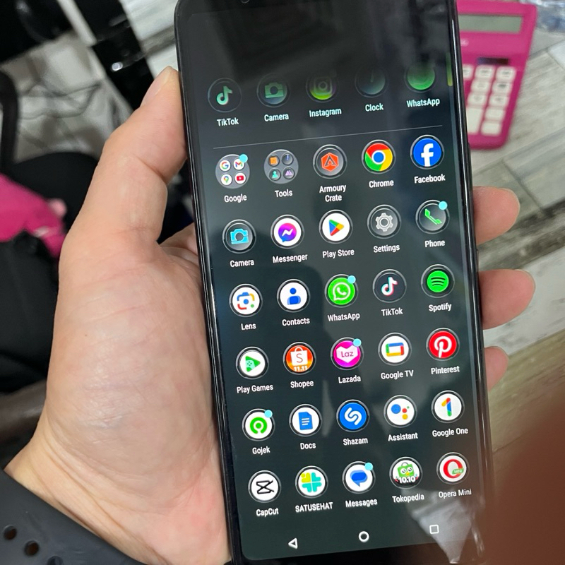 LCD asus rog phone 3 cabutan original minus atas hitam harga net aja