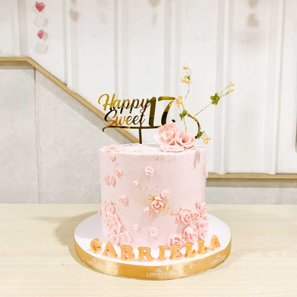 

Kue ulang tahun/Kue birthday/Cake custom birthday/Cake ultah/Kue tema Flower