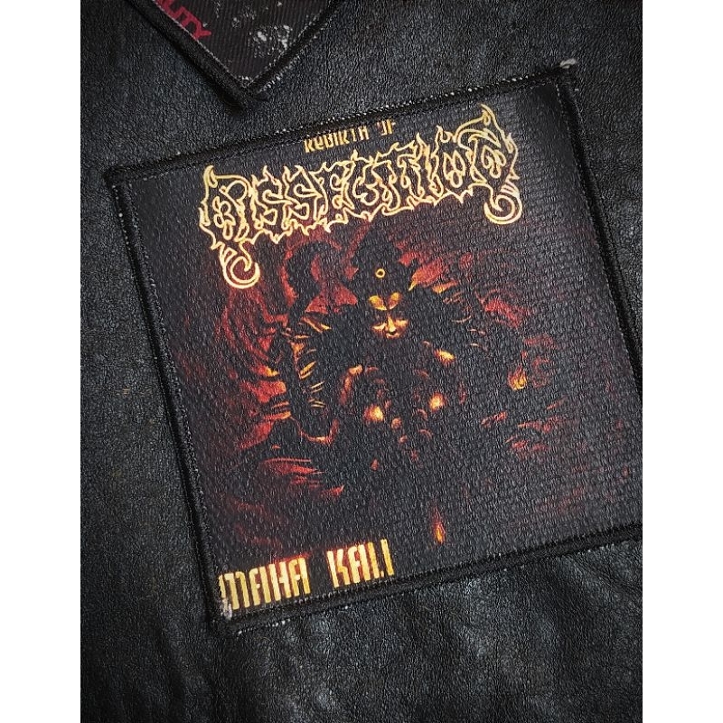Woven patch black metal patch band black metal emblem assecories Dissection