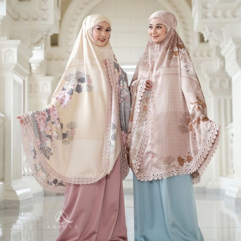 MUKENA SUTRA PREMIUM JUMBO MUKENAH SILKY DEWASA CANTIK TERBARU ATIRA