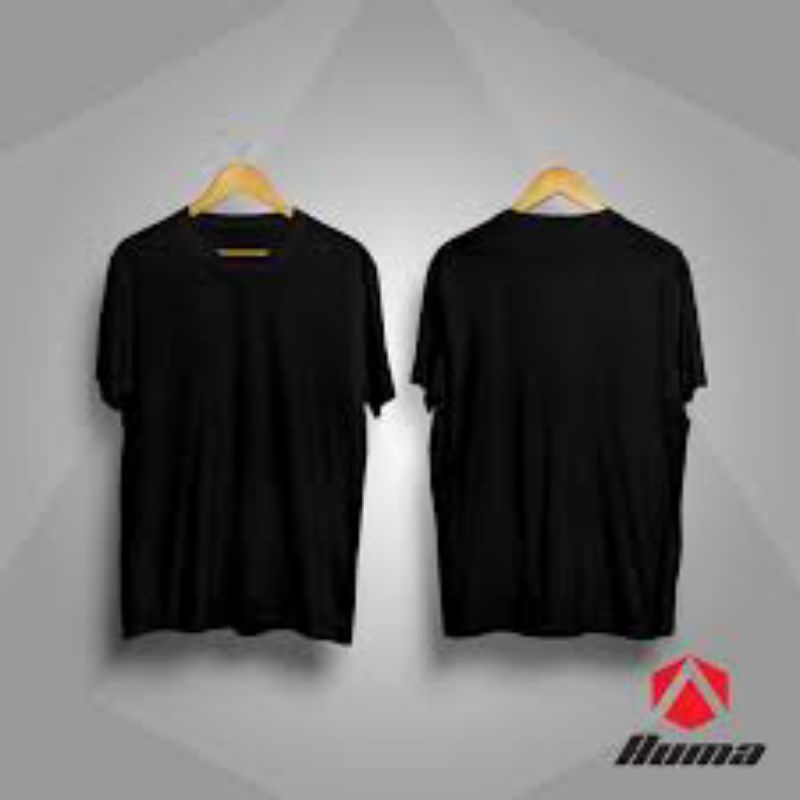 baju kaos polosan polos hitam