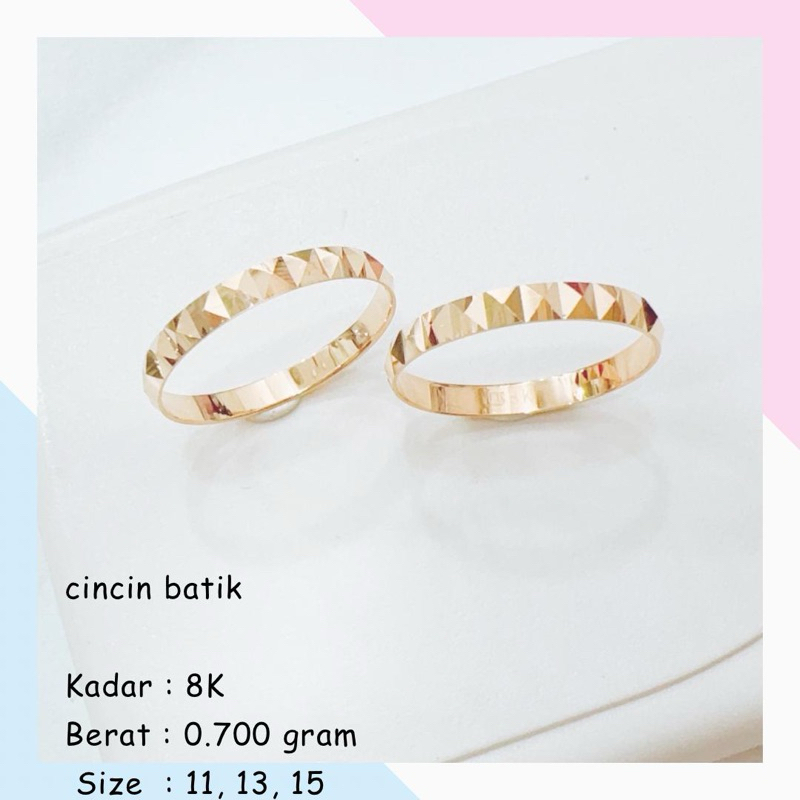 CINCIN EMAS BATIK 8K 0.700GR