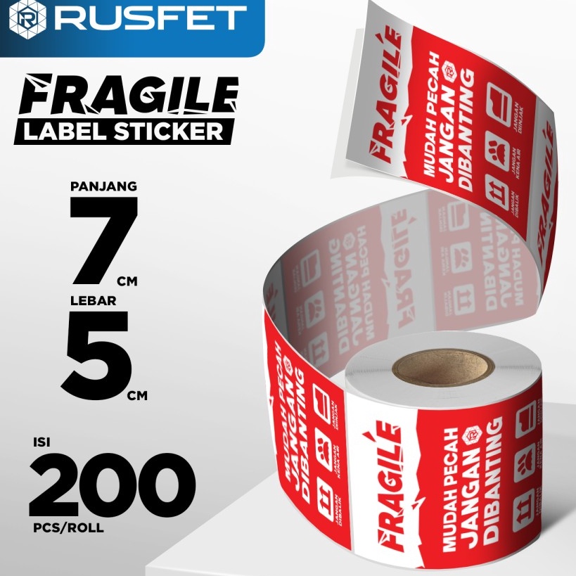 AYO BELI Stiker Fragile Jangan Di BantingStiker Uoxing Label Pengiriman