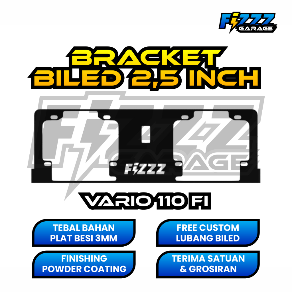 BRACKET BREKET LAMPU BILED CUSTOM VARIO 110 FI