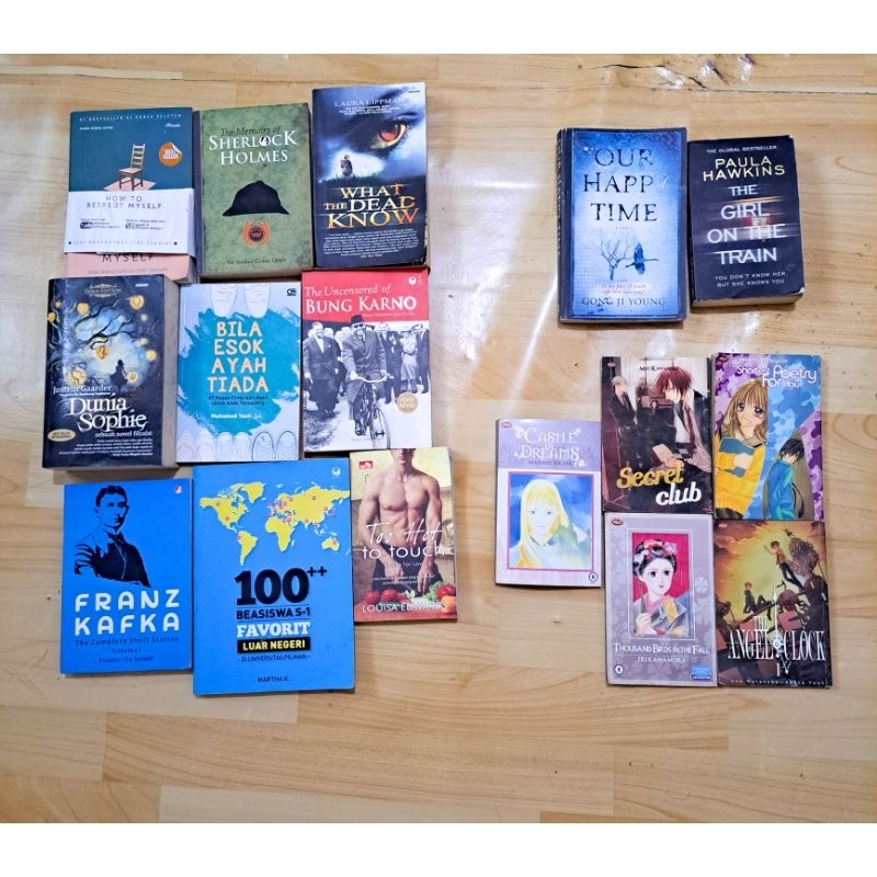 [PRELOVED BUKU] Buku Bekas Inggris Indonesia Dunia Sophie How To Respect Myself Sherlock Holmes Fiks