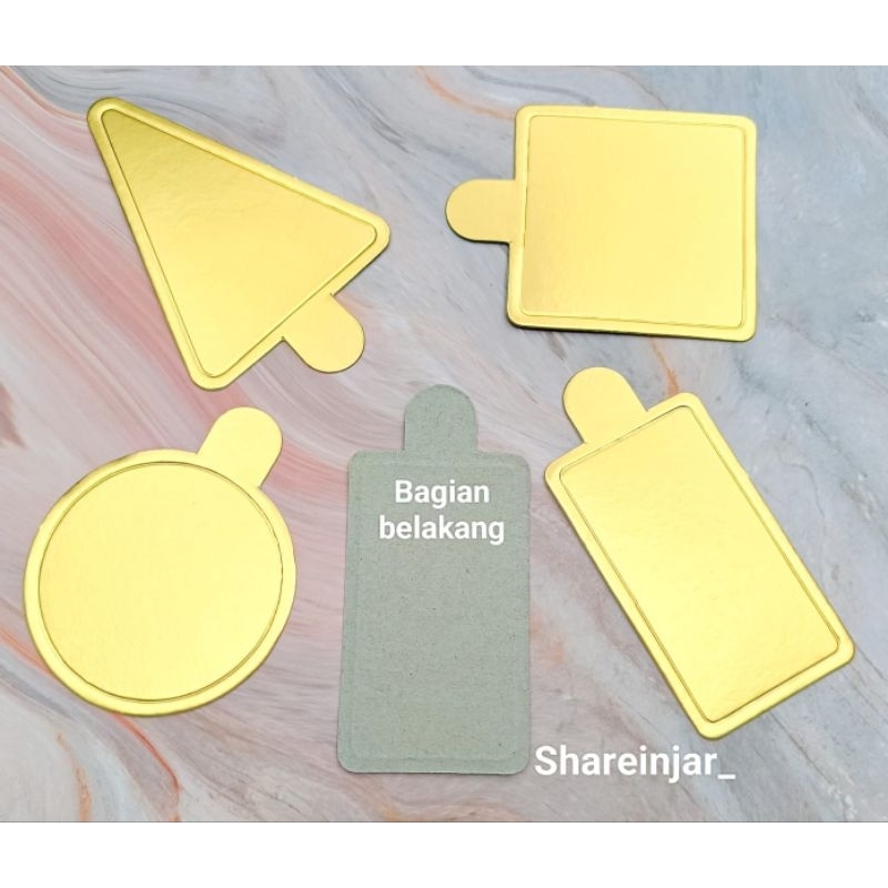 Tatakan Kue Mini-Alas Kue Donat-Tatakan Cake Slice-10Pcs