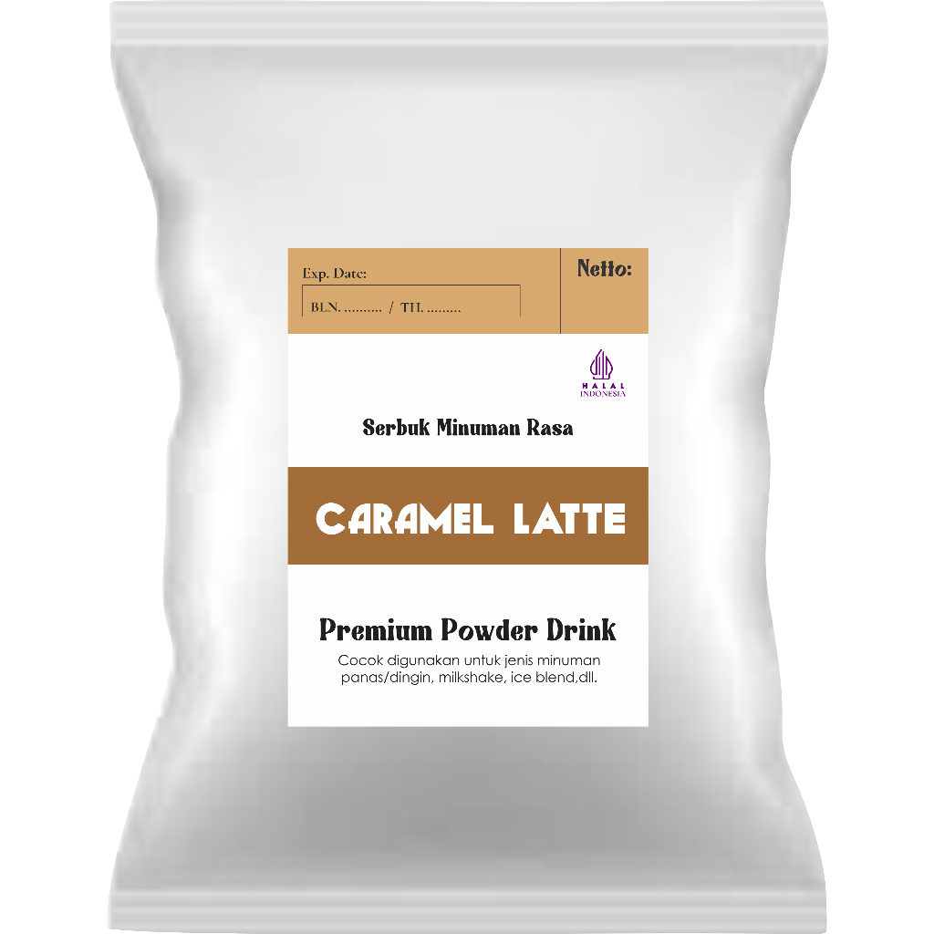 

BUBUK MINUMAN KOPI RASA CARAMEL LATTE 500 GRAM