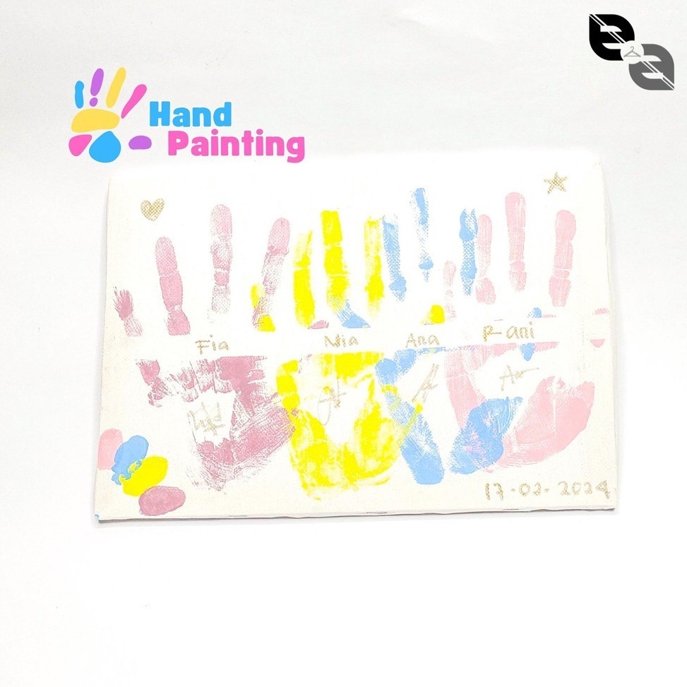 

Harga Diskon 1 Set Canvas Hand Painting DIY Kit 4 Warna Cat Untuk Lukis Tangan Bareng Ayang Bestie Kanvas Couple