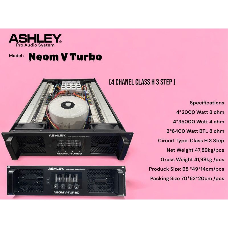 ashley power 4ch NEOM V TURBO class H 3step