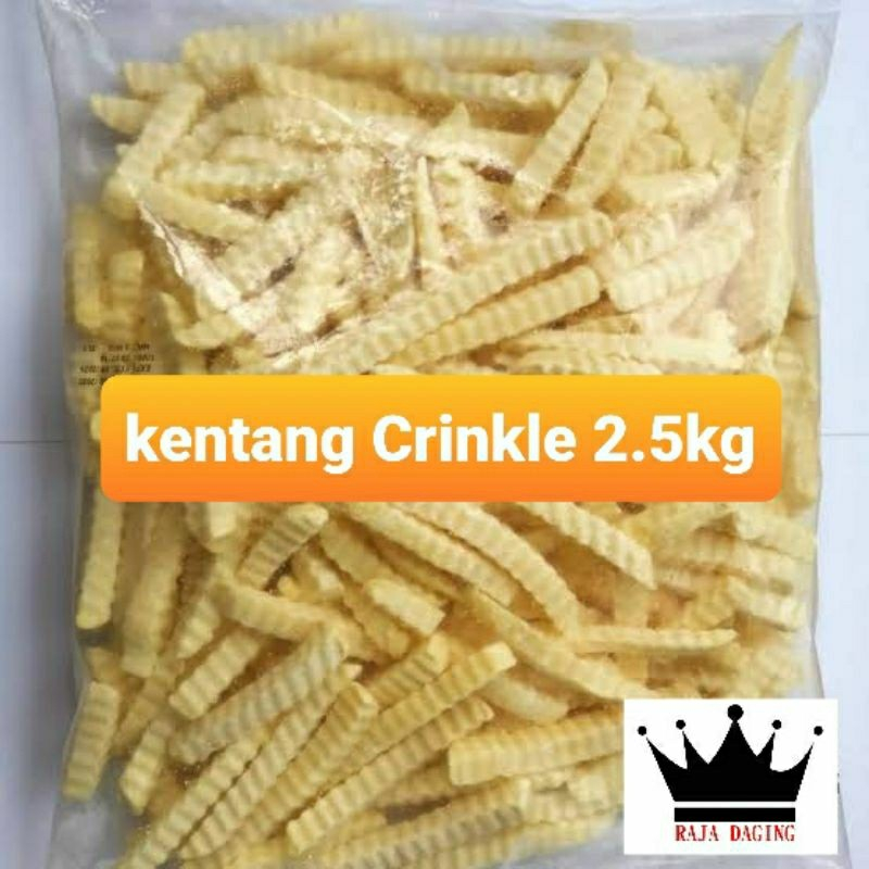 Kentang Goreng Crinkle @2.5kg
