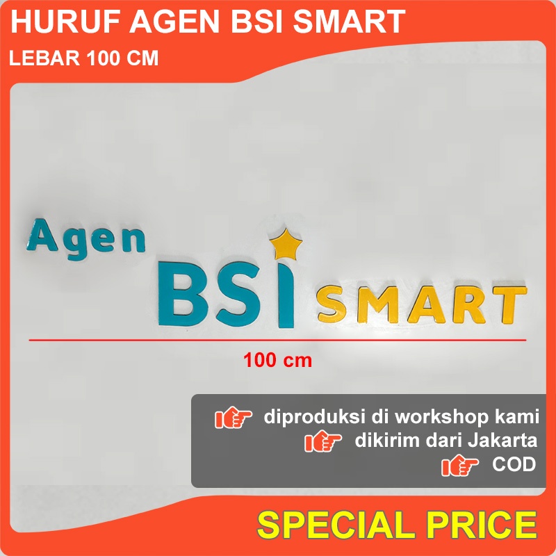 LOGO Agen BSI Smart Bahan Akrilik
