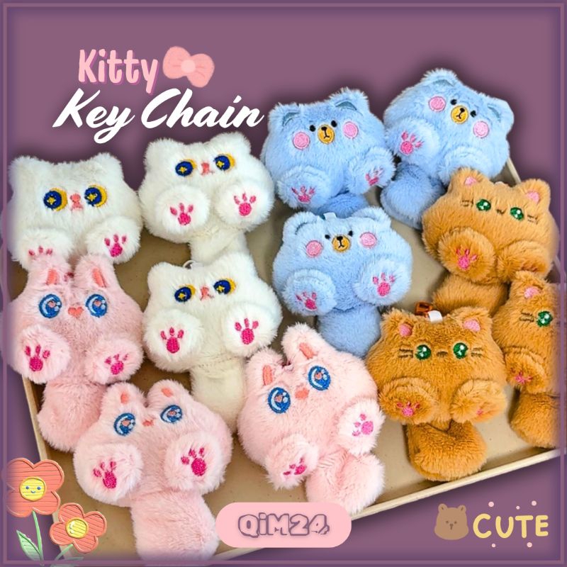 Kitty Keychain- Boneka Gantungan Kunci - Bag Charm - Gantungan Kunci Boneka Lucu Korea - Gantungan T