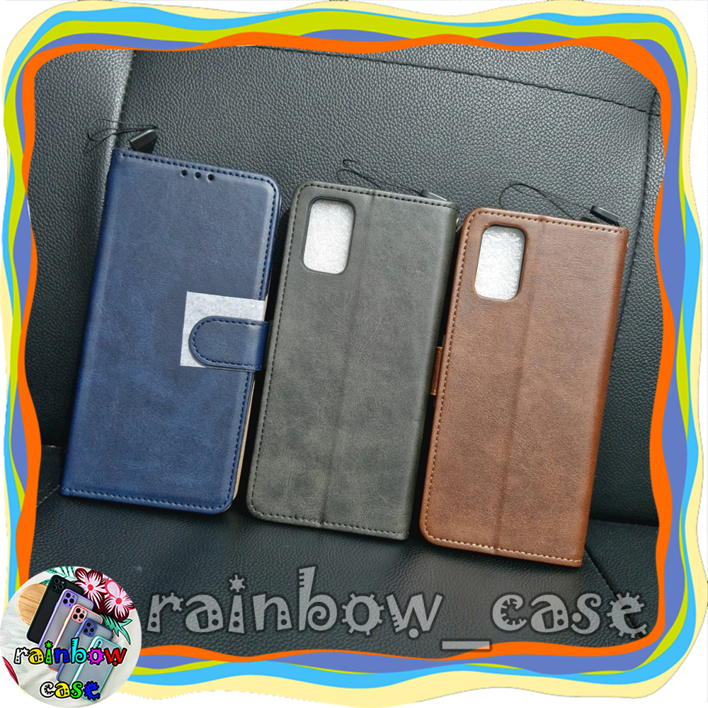 SAMSUNG A13 4G CASE FLIP LEATHER DOMPET LIPAT