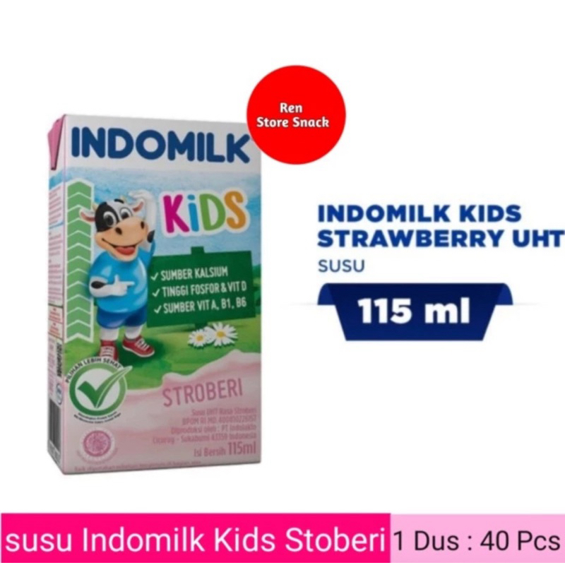 

Susu Indomilk Kids 115 Ml isi 1 Karton 40 Pcs