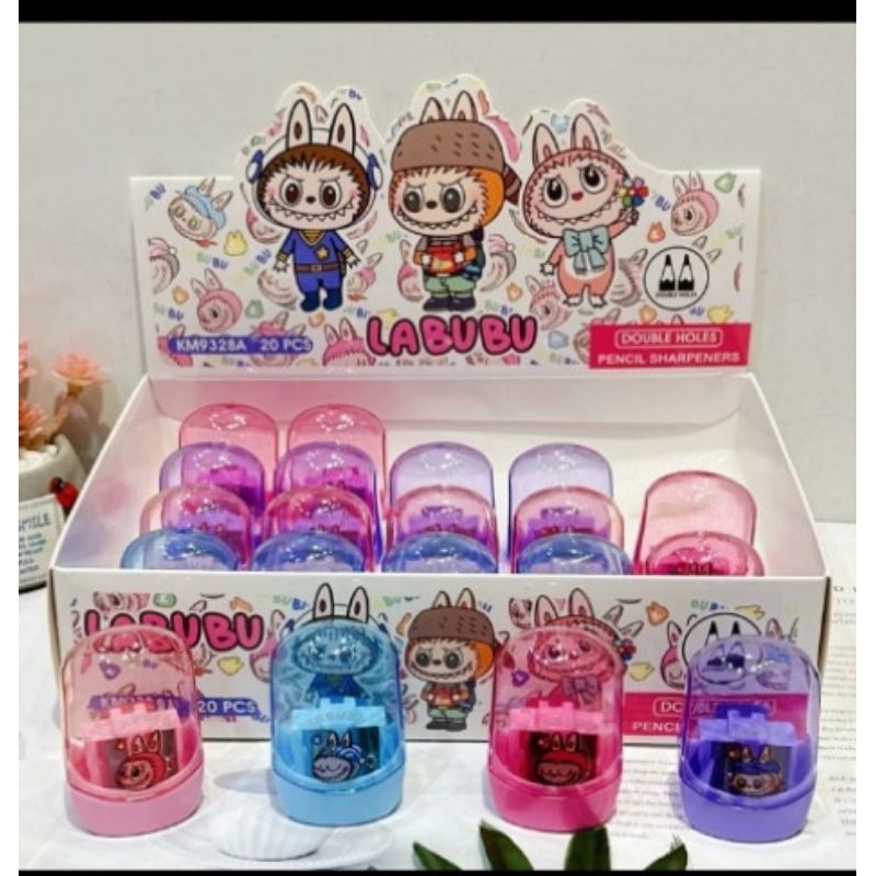 

Labubu sharpener serutan stationary rautan pencil trendy viral cute lucu alat tulis kantor anak kecil pelajar sekolah ATK atk