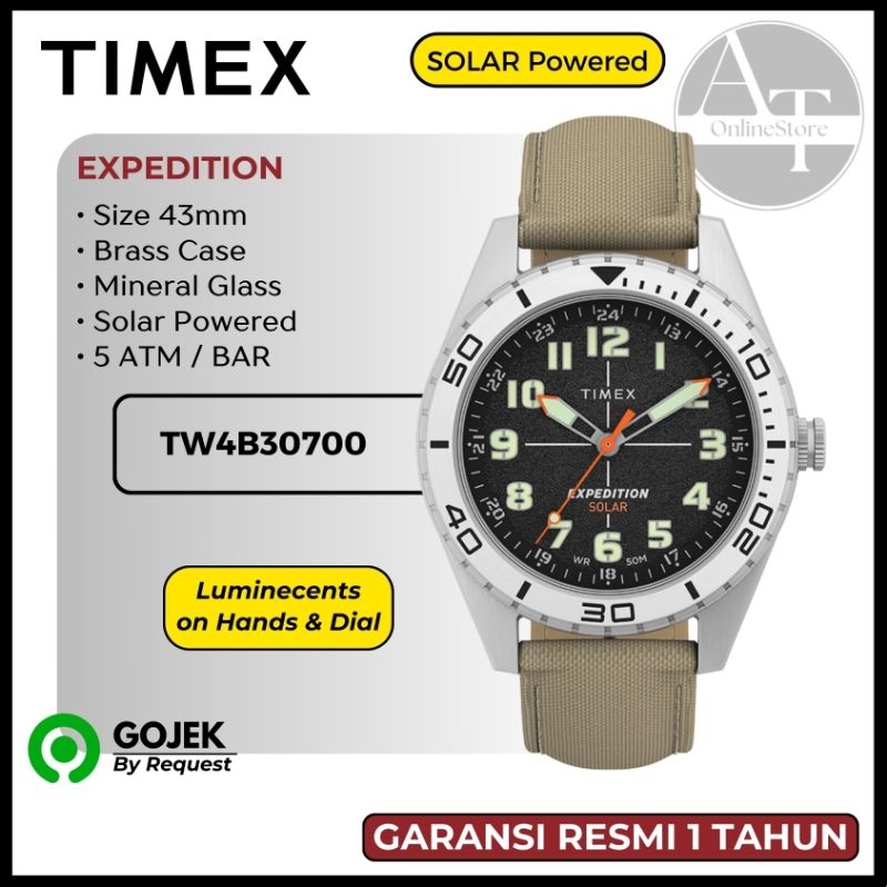 Jam Tangan Pria Timex TW4B30700 Expedition Solar ORIGINAL Resmi