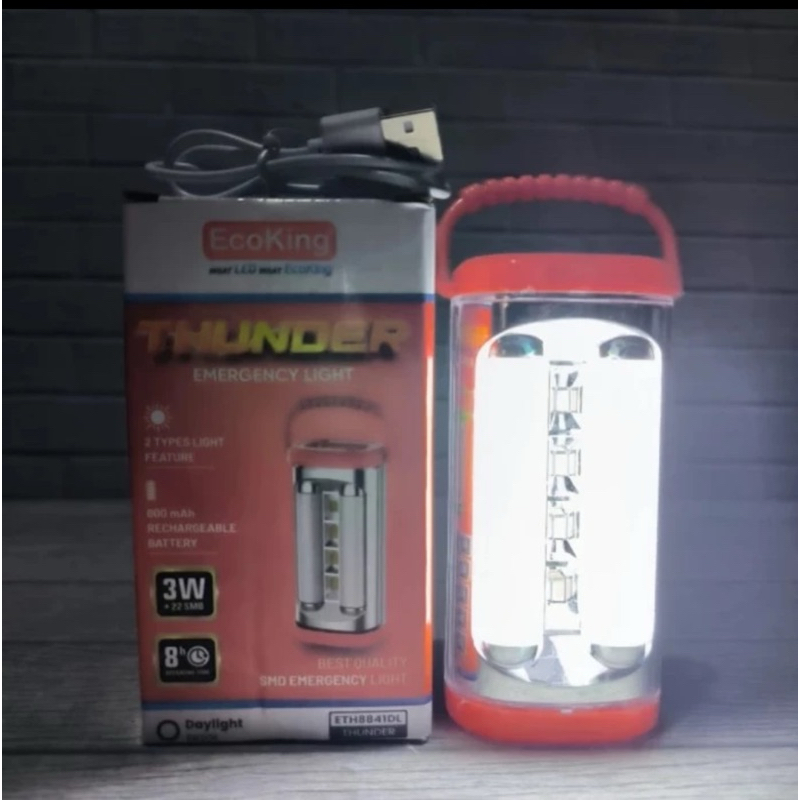 ECOKING THUNDER Lampu Emergency 3W 22 Led